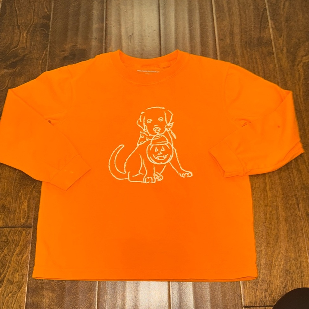 Mustard and Ketchup Kids Halloween Pup Tee - size Medium fits like a 6
